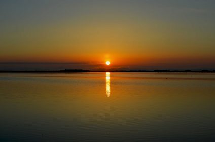 Lever du soleil dans Le Goleró Deltebre